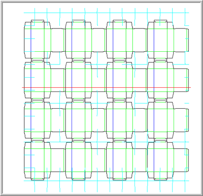 AlphaCorr software creates rotary notching geometry for box-making and packaging die line design.