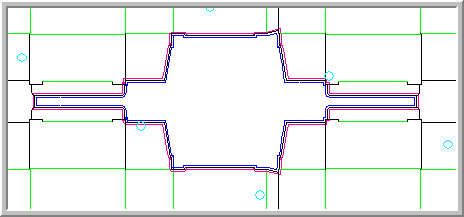 Use the Jiggernaught Tool to jig the steel rule die geometry in AlphaCorr point-of-purchase and display design software.