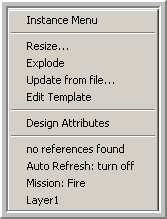 A pop up menu in AlphaCorr packaging design software allows you to turn off Auto Refresh when the Regular Slotted Carton (RSC) is the desired size.