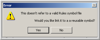 A reusable symbol added as a new standard to the template library will not appear as a standard file in Rules display and packaging software.